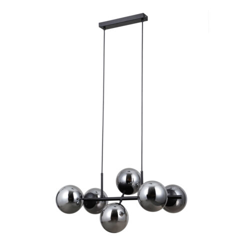 Pendant lamp Lux Molite – modern pendant lamp in matt black and metal alloy