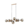 Pendant lamp Lux Molite – modern pendant lamp in gold and steel