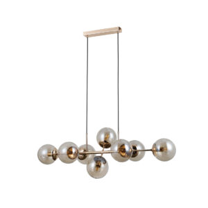 Pendant lamp Lux Molite – modern pendant lamp in gold and steel