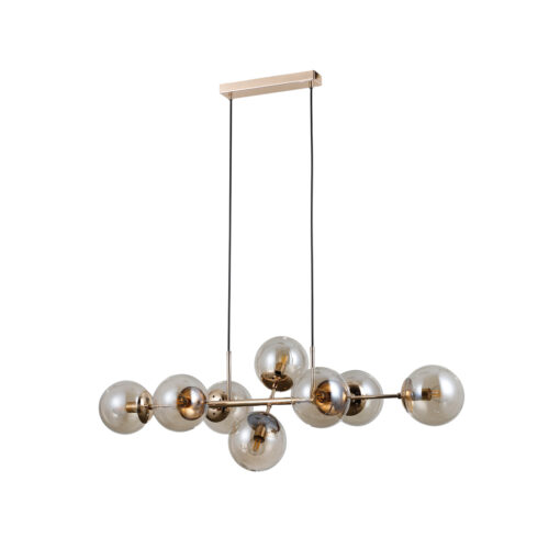 Pendant lamp Lux Molite – modern pendant lamp in gold and steel