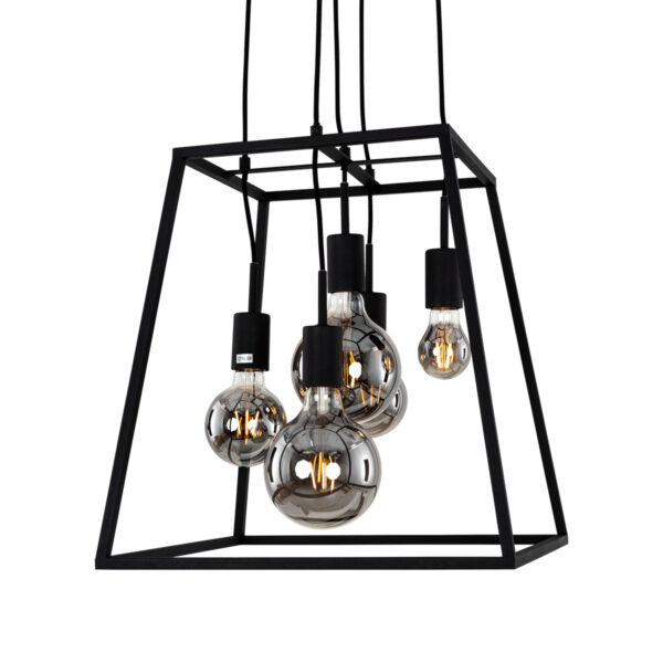Pendant lamp Lux Almodovi – modern pendant lamp in black and steel