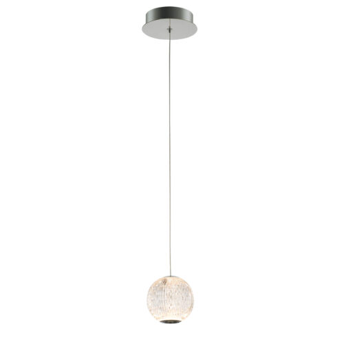 Pendant lamp Lux Rosario – modern pendant lamp in chrome and steel