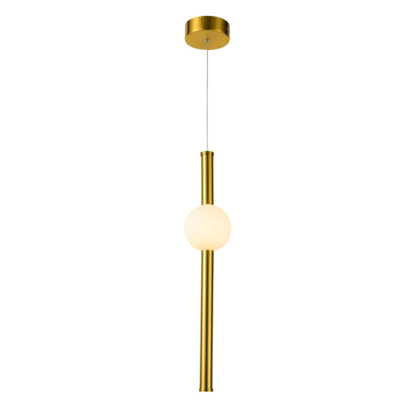 Pendant lamp Lux Halling – modern pendant lamp in coppery and steel