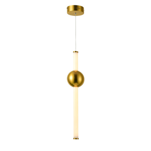 Pendant lamp Lux Halling 13.3w – modern pendant lamp in coppery and steel