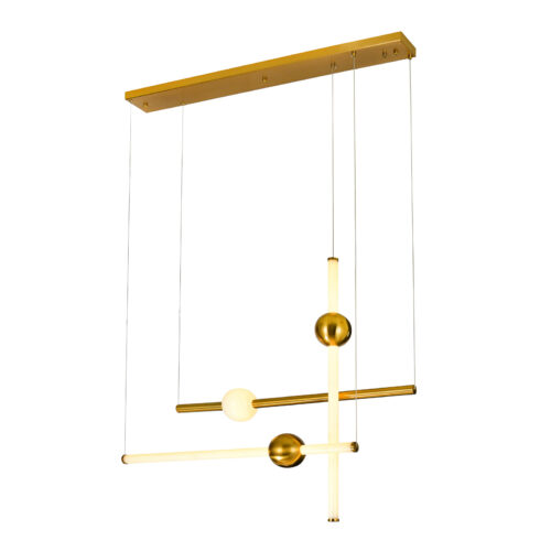 Pendant lamp Lux Halling 45w – modern pendant lamp in coppery and steel