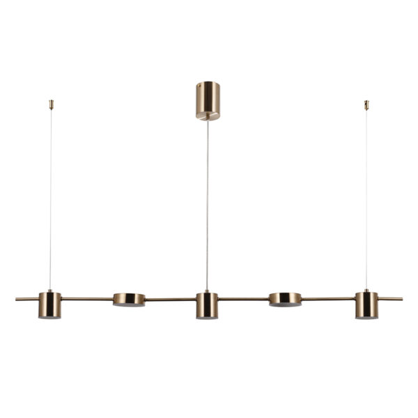 Pendant lamp Lux Remdal – modern pendant lamp in brass and aluminum