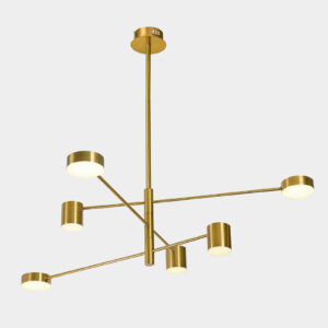 Pendant lamp Lux Remdal 36w – modern pendant lamp in gold and steel