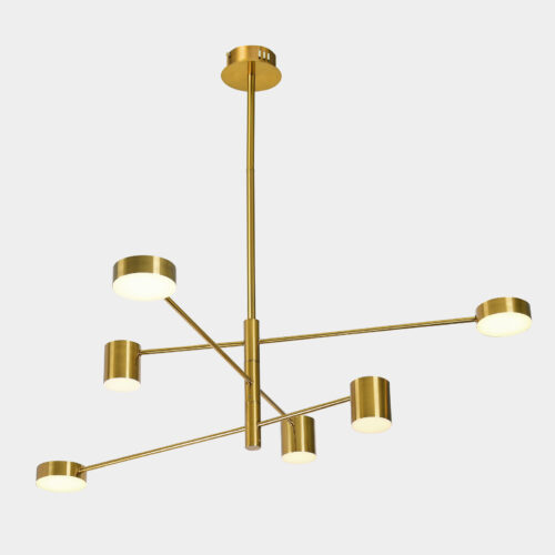 Pendant lamp Lux Remdal 36w – modern pendant lamp in gold and steel