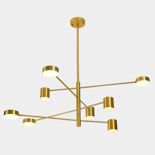 Pendant lamp Lux Remdal – modern pendant lamp in coppery and steel