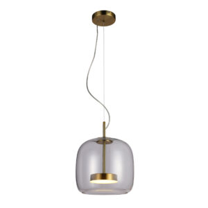 Pendant lamp Lux Caste – modern pendant lamp in gold and metal alloy