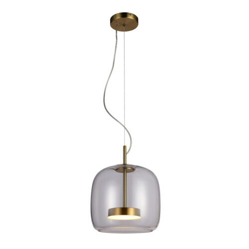 Pendant lamp Lux Caste – modern pendant lamp in gold and metal alloy