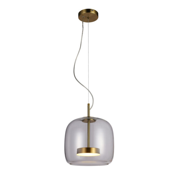 Pendant lamp Lux Caste – modern pendant lamp in gold and metal alloy