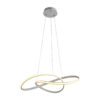 Pendant lamp Lux Consa – modern pendant lamp in white and metal alloy