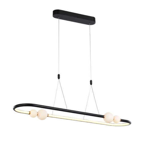 Pendant lamp Lux Lozanna – modern pendant lamp in black
