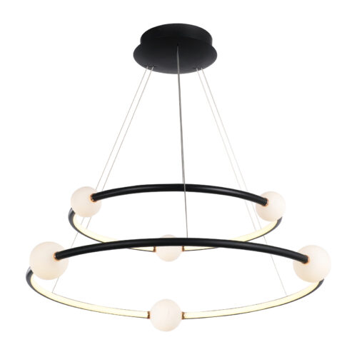 Pendant lamp Lux Lozanna – modern pendant lamp in black