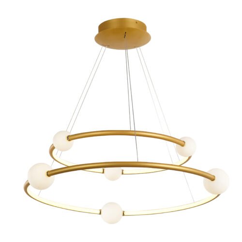 Pendant lamp Lux Lozanna 86w – modern pendant lamp in antique bronze and steel