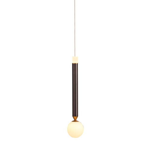 Pendant lamp Lux Laon 6w – modern pendant lamp in coffee and aluminum