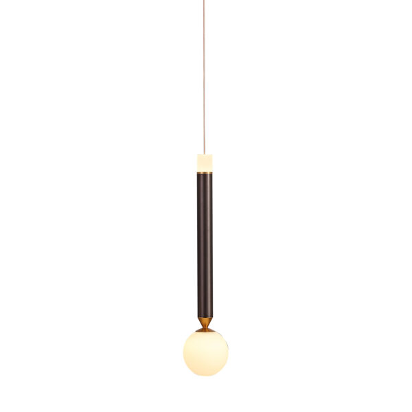Pendant lamp Lux Laon 6w – modern pendant lamp in coffee and aluminum