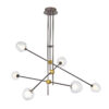 Pendant lamp Lux Romily – modern pendant lamp in coffee and aluminum