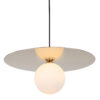 Pendant lamp Lux Spoletto – modern pendant lamp in gold and aluminium