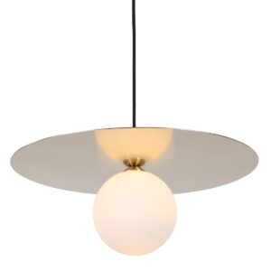 Pendant lamp Lux Spoletto – modern pendant lamp in gold and aluminium