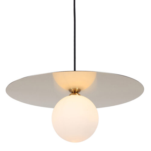 Pendant lamp Lux Spoletto – modern pendant lamp in gold and aluminium