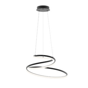 Pendant lamp Lux Lorila 60w – modern pendant lamp in black and steel