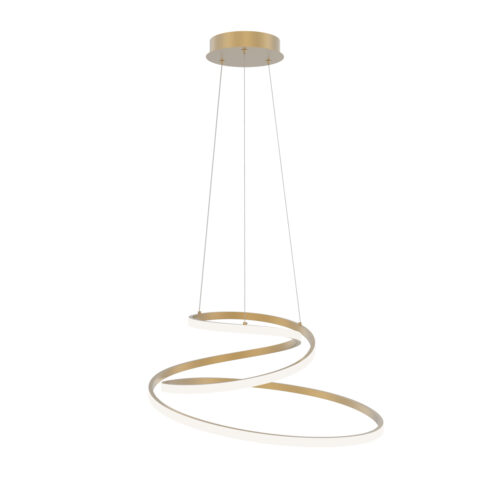 Pendant lamp Lux Lorila – modern pendant lamp in gold and steel