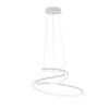 Pendant lamp Lux Lorila – modern pendant lamp in white and steel