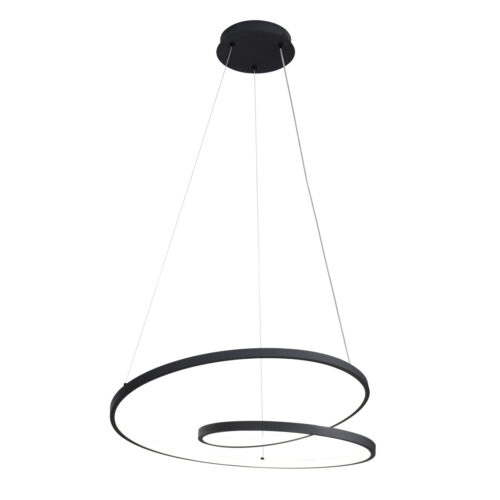 Pendant lamp Lux Reina – modern pendant lamp in black and steel