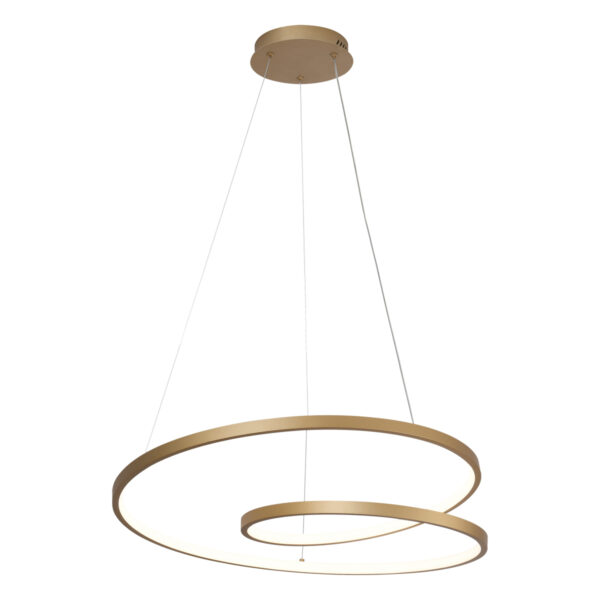 Pendant lamp Lux Reina – modern pendant lamp in gold and steel