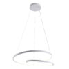 Pendant lamp Lux Reina 40w – modern pendant lamp in white and steel