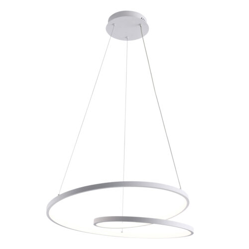 Pendant lamp Lux Reina 40w – modern pendant lamp in white and steel