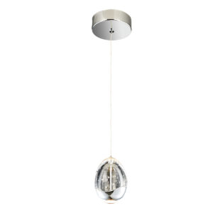Pendant lamp Lux Huelto – modern pendant lamp in chrome and steel