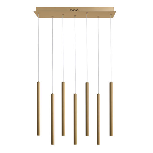 Pendant lamp Lux Valdes – modern pendant lamp in gold and steel