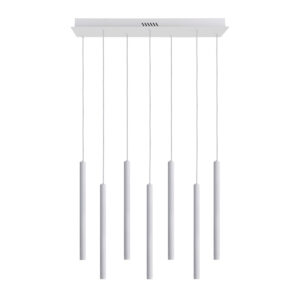 Pendant lamp Lux Valdes 35w – modern pendant lamp in white and steel