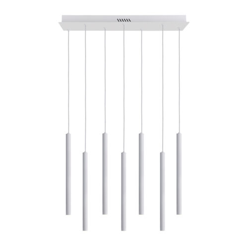 Pendant lamp Lux Valdes 35w – modern pendant lamp in white and steel