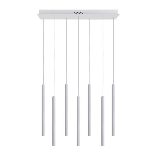 Pendant lamp Lux Valdes 35w – modern pendant lamp in white and steel
