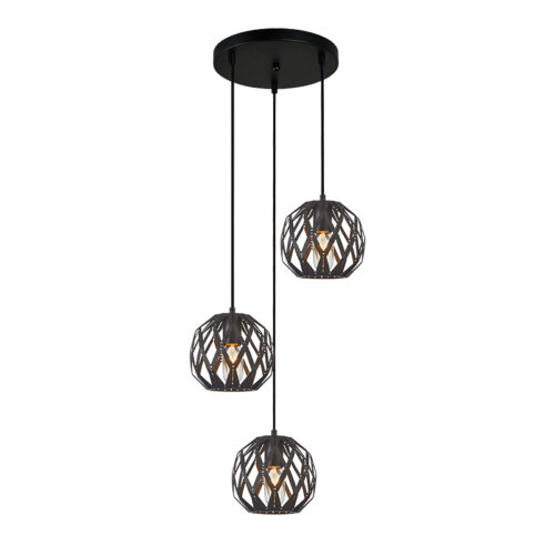 Pendant lamp Lux Hilo – modern pendant lamp in black and steel