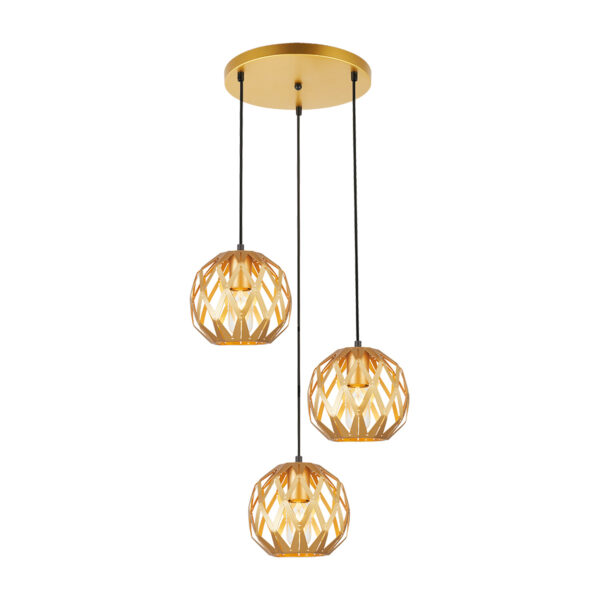 Pendant lamp Lux Hilo 40w – modern pendant lamp in gold and steel