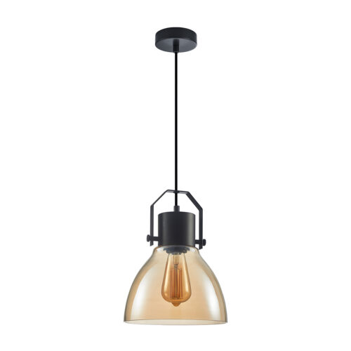 Pendant lamp Lux Darlena 40w – modern pendant lamp in black and steel