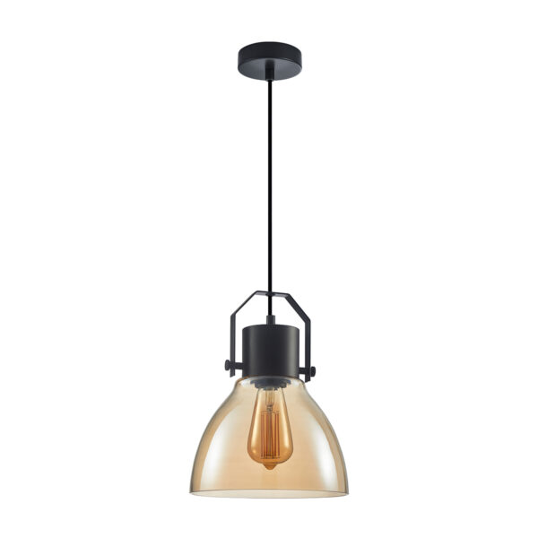 Pendant lamp Lux Darlena 40w – modern pendant lamp in black and steel