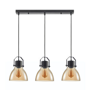 Pendant lamp Lux Darlena – modern pendant lamp in black and steel