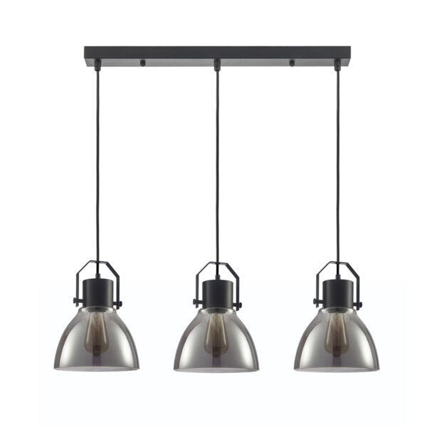 Pendant lamp Lux Darlena – modern pendant lamp in black and steel