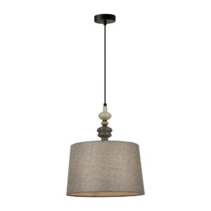 Pendant lamp Lux Nerom 60w – modern pendant lamp in matt black and metal