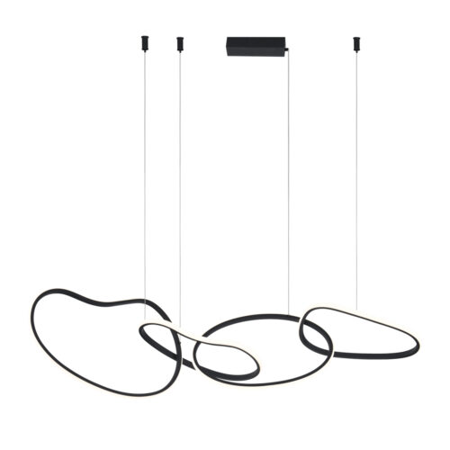 Pendant lamp Lux Fonte – modern pendant lamp in black and steel