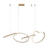 Pendant lamp Lux Fonte – modern pendant lamp in gold and steel