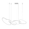 Pendant lamp Lux Fonte 60w – modern pendant lamp in white and steel