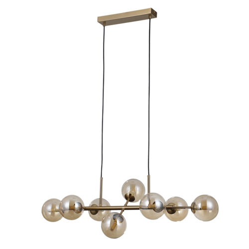 Pendant lamp Lux Erimida 5w – modern pendant lamp in honey brass and steel