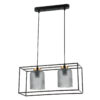 Pendant lamp Lux Sinella 40w – modern pendant lamp in black and steel